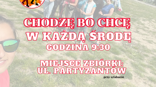 "Chodzę bo chcę". Bezpłatne treningi nordic walking z instruktorem