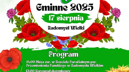 Dożynki Gminy Radomyśl Wielki już w niedzielę 17 sierpnia