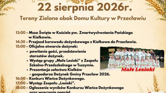 Dożynki w Gminie Przecław już 22 sierpnia