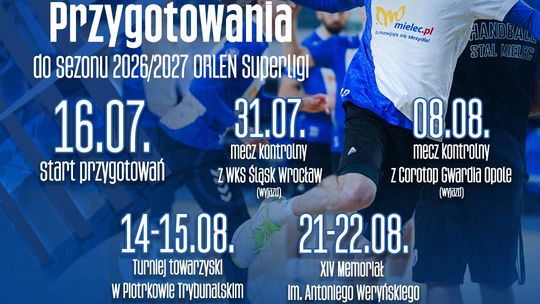 Już 16 lipca  pierwszym treningu Handball Stal Mielec