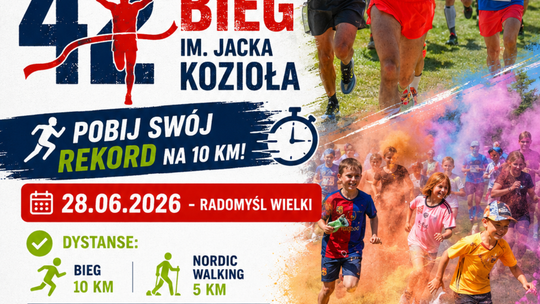 Już w  niedzielę  odbędzie się 42 Ogólnopolski Bieg im. Jacka Kozioła w Radomyślu Wielkim