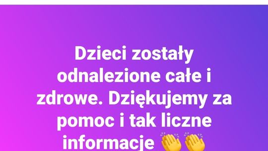 Limanowska policja poszukuje dwójki dzieci. Były pod opieką ojca!