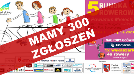 Mamy 300 zgłoszeń na Rundkę Rowerową w Mielcu