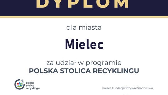 Mielec wyróżniony w programie Polska Stolica Recyklingu