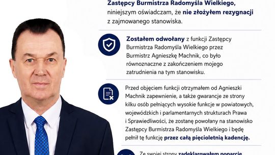 „Nie złożyłem rezygnacji”. Lasota ujawnia kulisy zwolnienia z ratusza. W tle wyborcze porozumienie i wsparcie PiS
