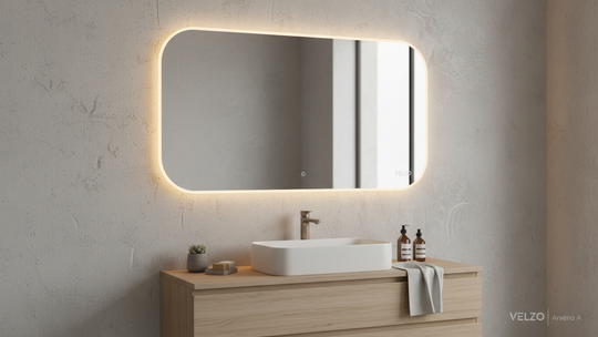 Odkryj Półowalne Lustro LED Arvena A od Velzo