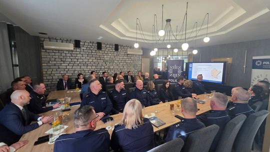 Odprawa roczna kadry kierowniczej Komendy Powiatowej Policji w Mielcu