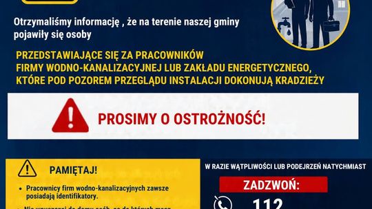 OSTRZEŻENIE! W Gminie Radomyśl Wielki pojawili się  oszuści