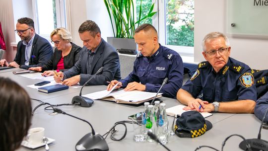 Posiedzenie Komisji Bezpieczeństwa i Porządku w Starostwie w Mielcu