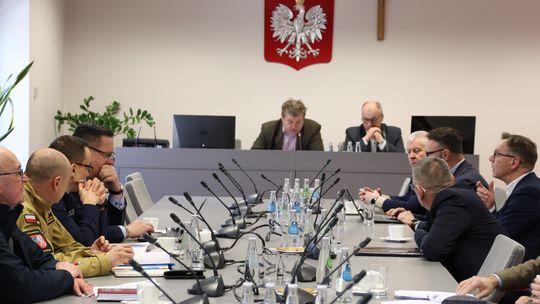 Posiedzenie Komisji Bezpieczeństwa i Porządku w Starostwie w Mielcu