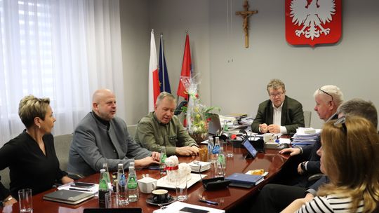 Posiedzenie Zarządu Powiatu Mieleckiego w Starostwie w Mielcu