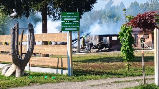Pożar budynku gospodarczego w Szydłowcu