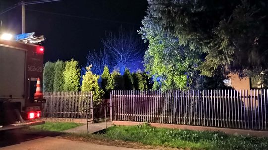 Pożar domu w Zadusznikach