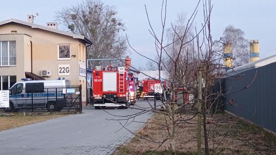 Pożar w stolarni zlokalizowanej w Mielcu