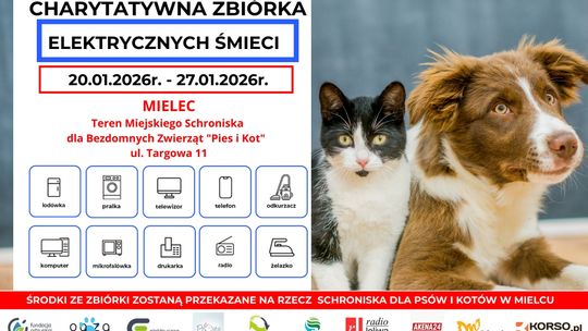 Przypominamy!! Trwa zbiórka elektrośmieci, pomóż bezdomnym zwierzętom! Przypominamy!! Trwa zbiórka elektrośmieci, pomóż bezdomnym zwierzętom!