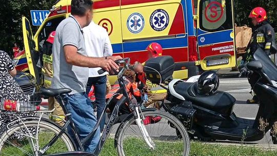 Reanimacja mężczyzny na ulicy Jagiellończyka przy ZST