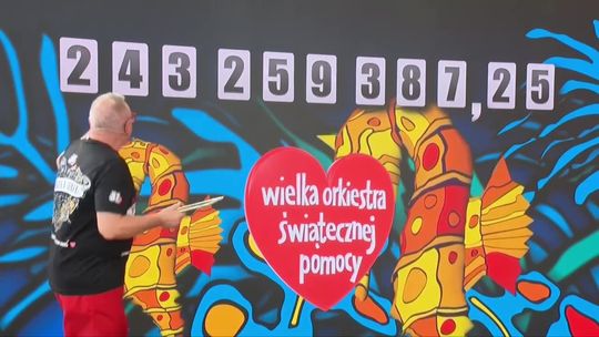 Rekordowa zbiórka na WOŚP. W czasie 31. Finału zebrano ponad 243 miliony zł