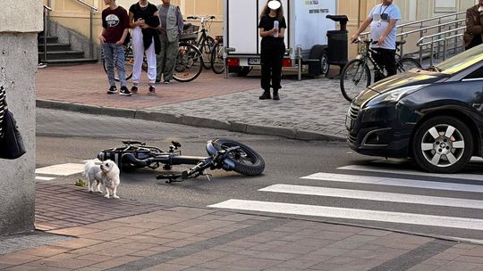 Rowerzysta potrącony w centrum Mielca