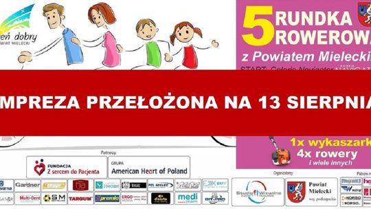 Rundka Rowerowa przełożona na 13 sierpnia