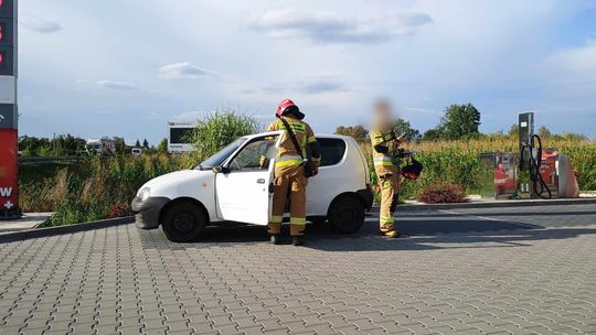 Służby interweniowały na stacji paliw. Miało dojść do pożaru samochodu