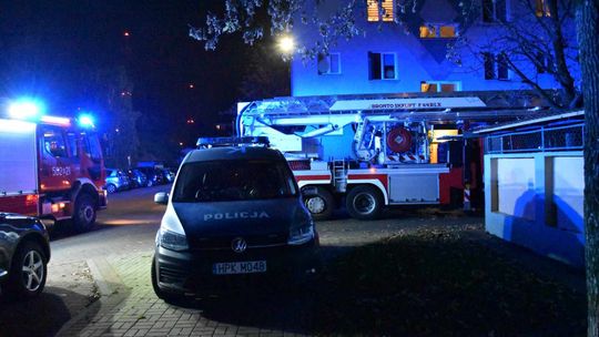 Strażacy otrzymali zgłoszenie o pożarze w budynku przy Kusocińskiego w Mielcu