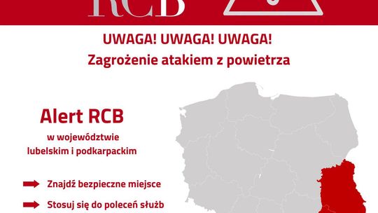 Uwaga! Alert Rządowego Centrum Bezpieczeństwa