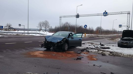 WYPADEK ! Droga w kierunku Trześni zablokowana