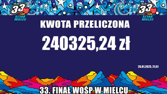 W Mielcu WOŚP zebrał ponad 200 tysięcy złotych