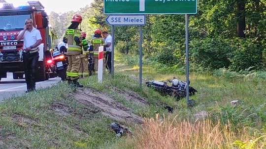 Wypadek motocyklisty na obwodnicy Mielca. Ranny mężczyzna trafił do szpitala Wypadek motocyklisty na obwodnicy Mielca. Ranny mężczyzna trafił do szpitala