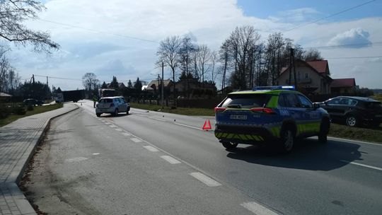 Wypadek w Partyni, jedna osoba w szpitalu