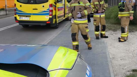 WYPADEK w Przecławiu z udziałem hulajnogi