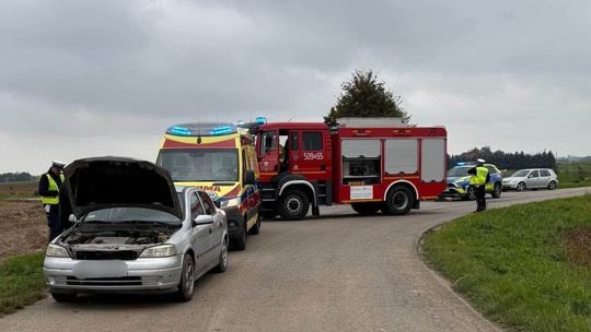 WYPADEK z udziałem motocyklisty, utrudnienia