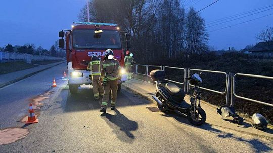 Wypadek z udziałem skutera Wypadek z udziałem skutera