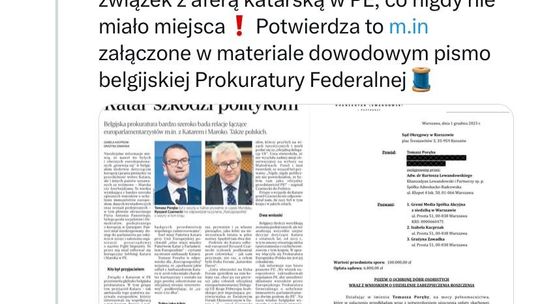 Zgodnie z zapowiedzią europoseł Tomasz Poręba pozwał dziennik „Rzeczpospolita" i portal OKO.press