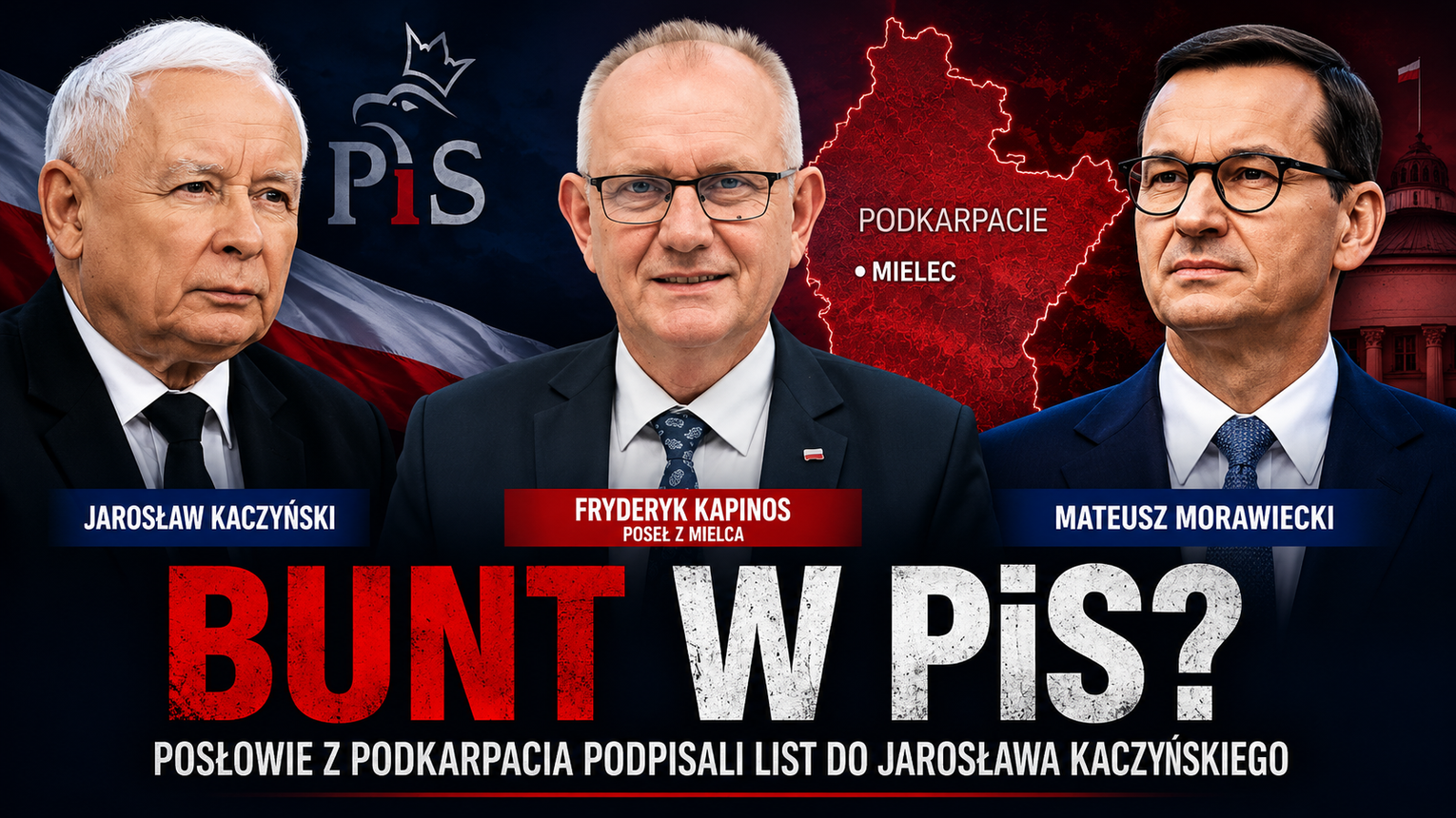Bunt w PiS dociera na Podkarpacie i do Mielca. Posłowie z regionu podpisali list do Jarosława Kaczyńskiego