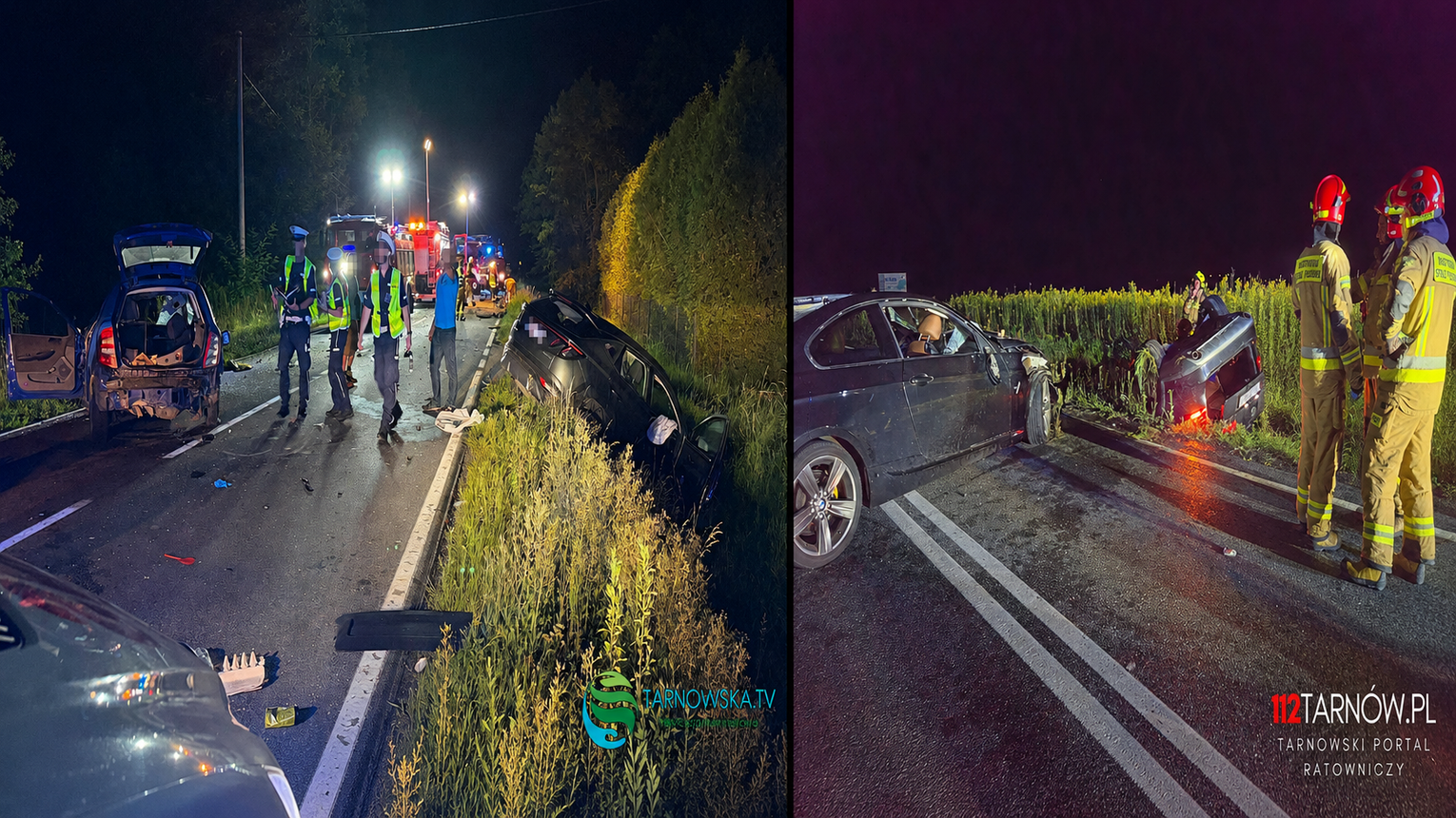 Dwa groźne wypadki w Lisiej Górze w odstępie kilkunastu minut. BMW zderzyło się z łosiem, chwilę później karambol czterech aut. Pięć osób w szpitalu!