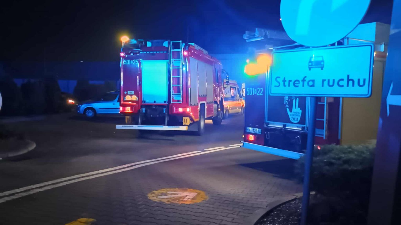 Ewakuacja w McDonald's w Mielcu.