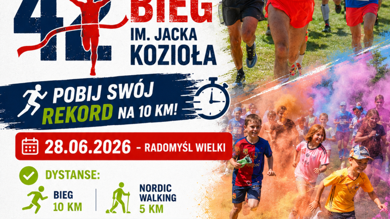 Już wniedzielęodbędzie się 42 Ogólnopolski Bieg im. Jacka Kozioła w Radomyślu Wielkim
