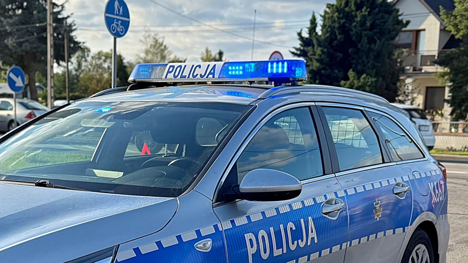Kierowca hyundaia pędził 107 km/h przez Dobrynin