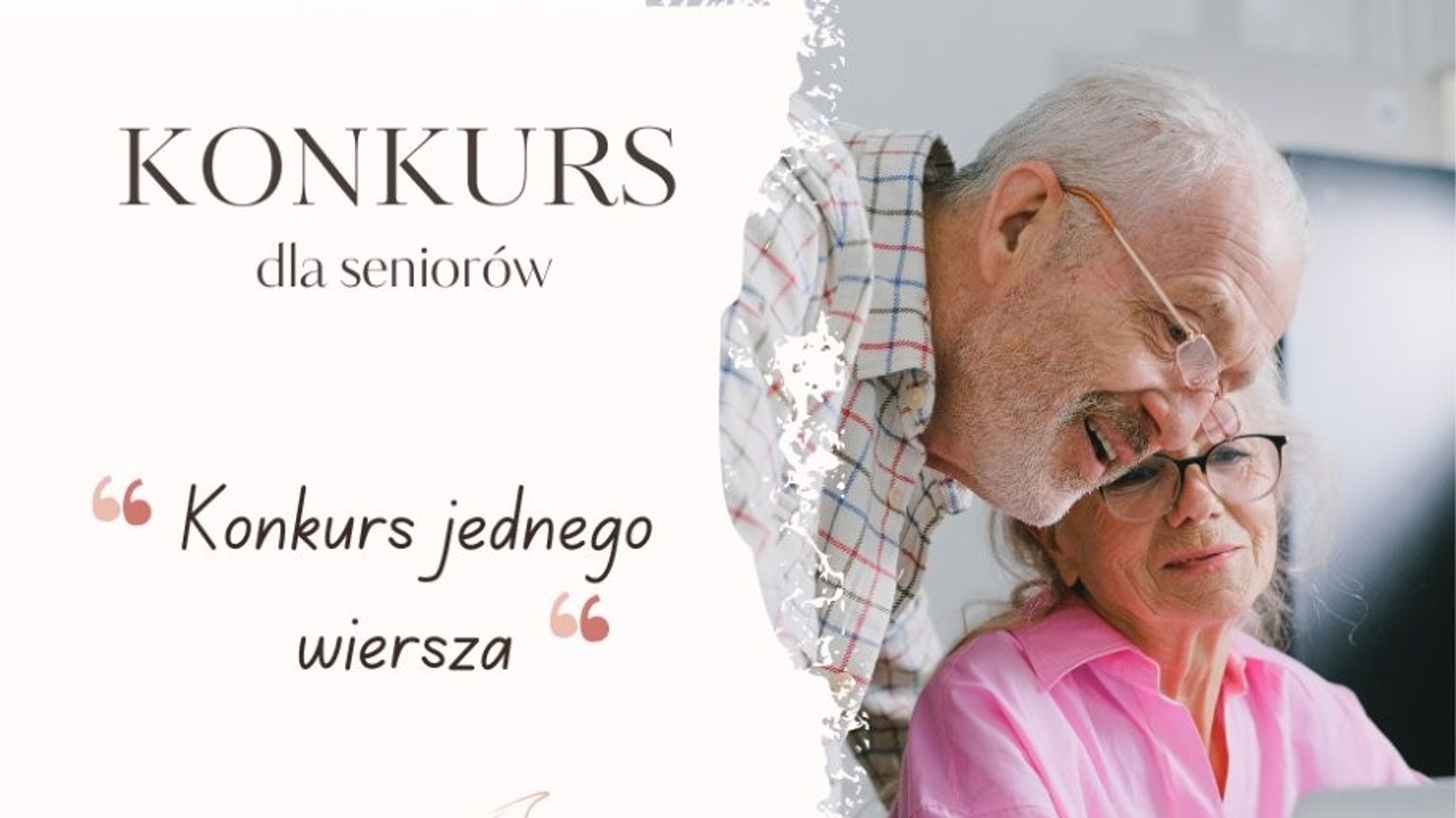 Konkurs jednego wiersza dla seniorów!