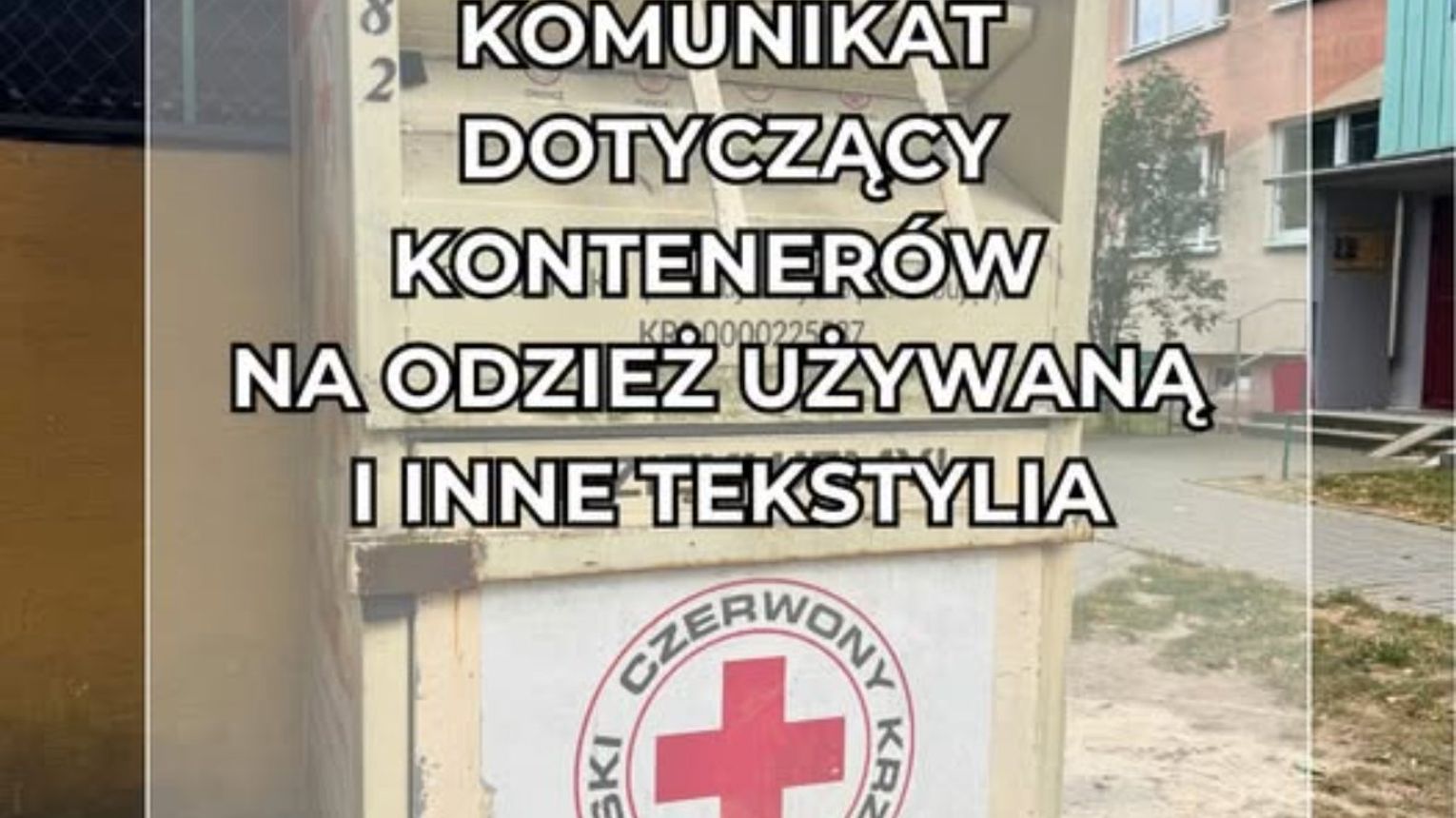 Miasto Mielec odpowiada. Co z pojemnikami na odzież?