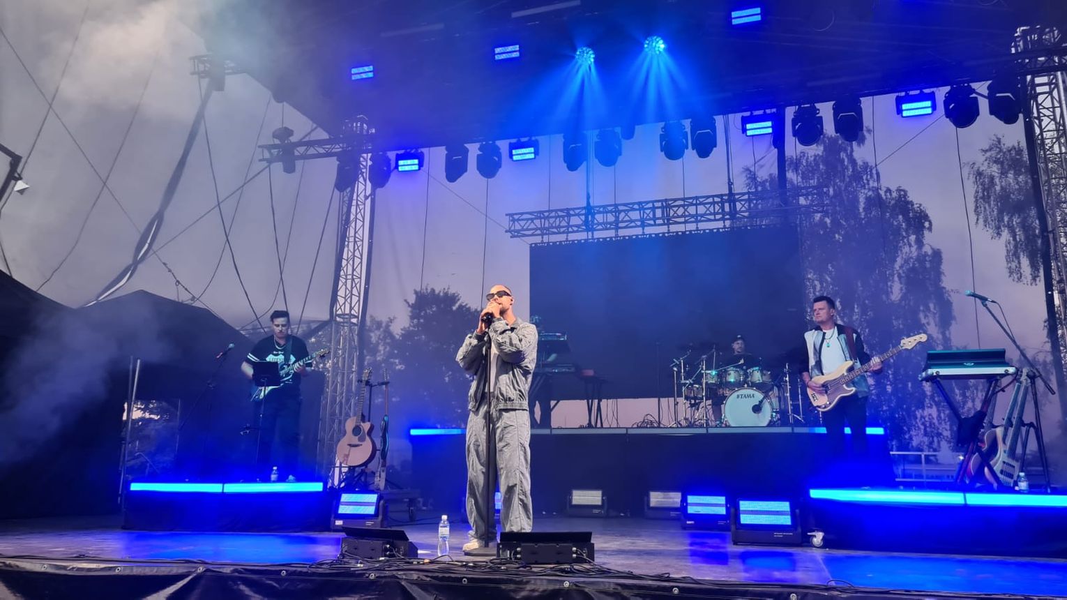 Michał Szczygieł na scenie Dni Mielca