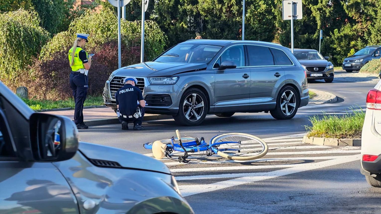 Mielec. Potrącenie rowerzysty