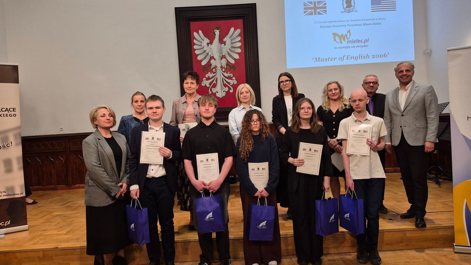 Mistrzowie języka angielskiego nagrodzeni