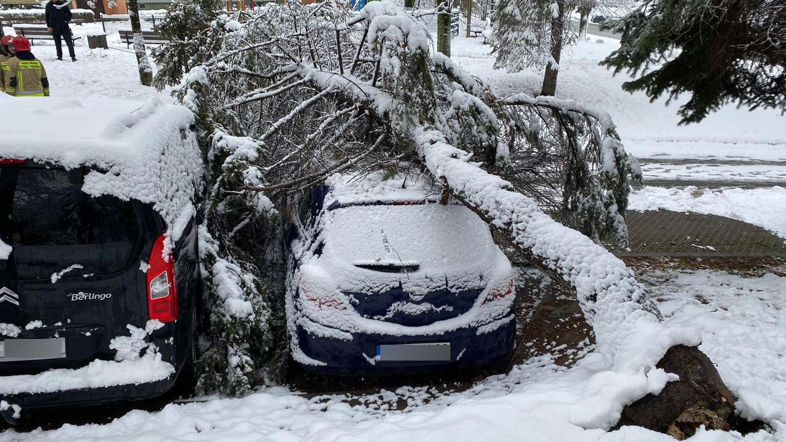 Niedziela dla strażaków z Podkarpacia to nieustająca walka ze skutkami śnieżycy