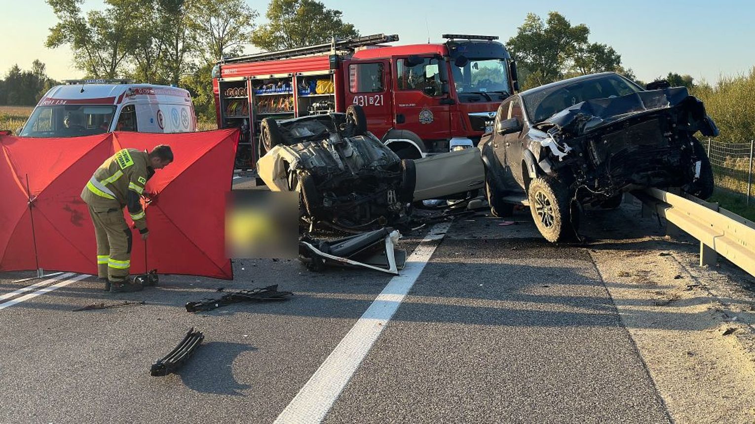 Podkarpacie. Tragiczny wypadek obwodnicy Jarosławia w miejscowości Munina
