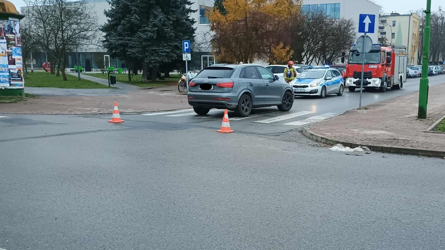 Potrącenie rowerzysty w Mielcu. Utrudnienia na Grunwaldzkiej