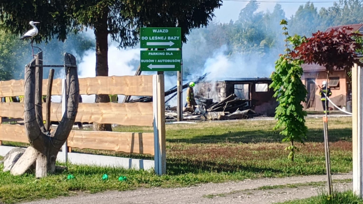 Pożar budynku gospodarczego w Szydłowcu