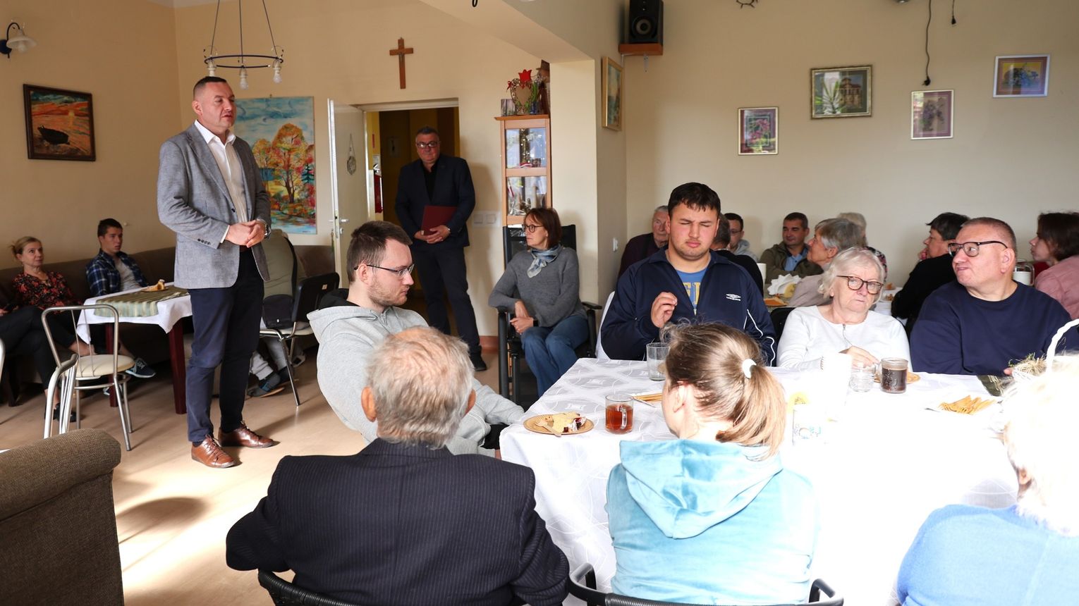 Prezydenckie odwiedziny wŚrodowiskowym Domu Samopomocy w Mielcu