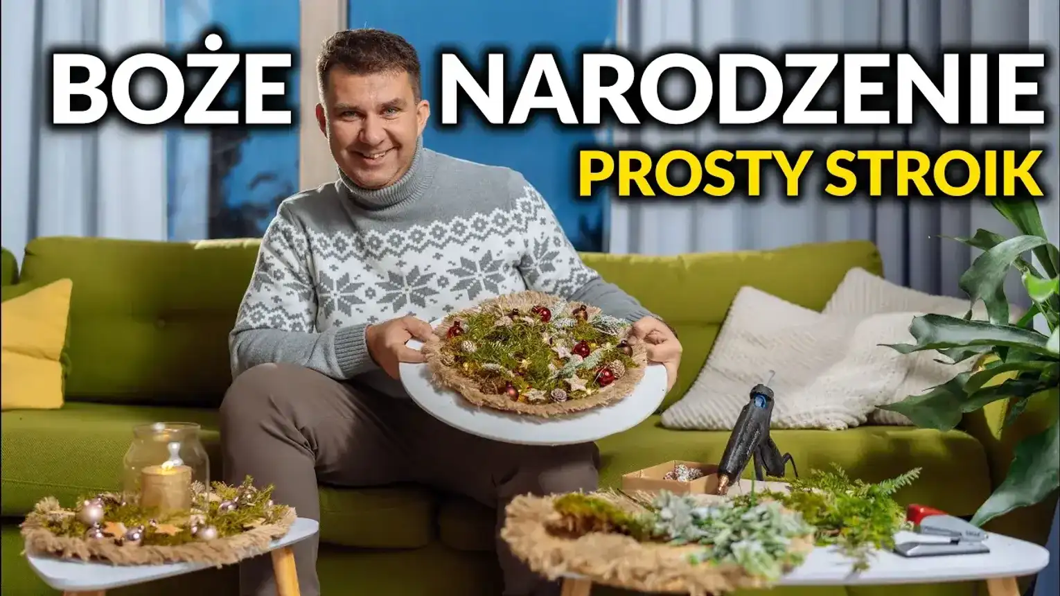 Prosty stroik na Boże Narodzenie DIY – Zrobisz go w 15 minut!